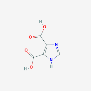 molecular formula C5H4N2O4 B103925 1H-Imidazole-4,5-dicarboxylic acid CAS No. 570-22-9