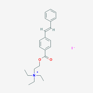 molecular formula C31H51IN2O4 B010393 (2-Hydroxyethyl)triethylammonium iodide 4-stilbenecarboxylate CAS No. 101710-52-5