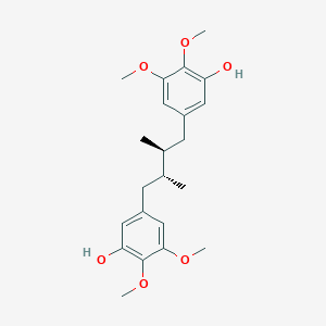 molecular formula C22H30O6 B103935 Pregomisin CAS No. 66280-26-0