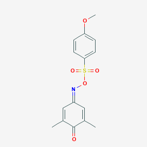 [(3,5-Dimethyl-4-oxocyclohexa-2,5-dien-1-ylidene)amino] 4-methoxybenzenesulfonate