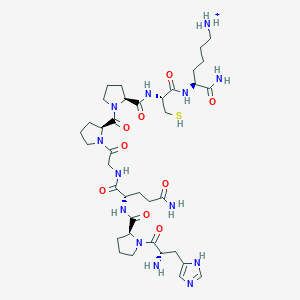 molecular formula C37H60N13O9S+ B103983 SLDRMAKYUDOFJV-RMIXPHLWSA-O CAS No. 95150-22-4