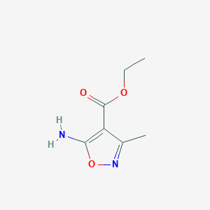 molecular formula C7H10N2O3 B103989 Ethyl 5-amino-3-methyl-1,2-oxazole-4-carboxylate CAS No. 25786-72-5