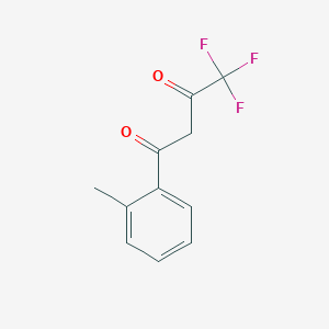 molecular formula C11H9F3O2 B103991 4,4,4-Trifluoro-1-(o-tolyl)butane-1,3-dione CAS No. 163266-02-2