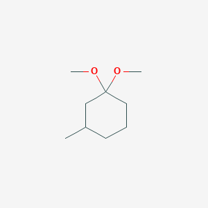 molecular formula C9H18O2 B104015 1,1-Dimethoxy-3-methylcyclohexane CAS No. 18349-16-1