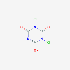 molecular formula C₃Cl₂N₃NaO₃ B104020 Sodium dichloroisocyanurate CAS No. 2893-78-9