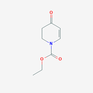 molecular formula C8H11NO3 B104026 1(2H)-Pyridinecarboxylic acid, 3,4-dihydro-4-oxo-, ethyl ester CAS No. 57330-84-4