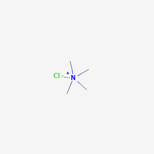 molecular formula C4H12ClN<br>(CH3)4NCl<br>C4H12ClN B104028 Tetramethylammonium chloride CAS No. 75-57-0