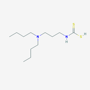 molecular formula C12H26N2S2 B104046 N-[3-(Dibutylamino)propyl]carbamodithioic acid CAS No. 18997-73-4