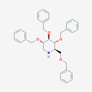 molecular formula C34H37NO4 B104051 Deoxynojirimycin Tetrabenzyl Ether CAS No. 69567-11-9