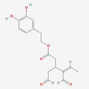 molecular formula C₁₇H₂₀O₆ B104066 Oleacein CAS No. 149183-75-5