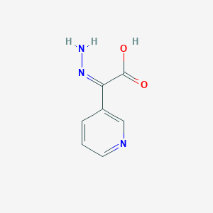 molecular formula C7H7N3O2 B010407 3-Pyridineaceticacid,alpha-hydrazono-,(Z)-(9CI) CAS No. 105997-34-0