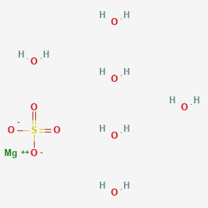 molecular formula H12MgO10S B104082 Magnesium sulfate hexahydrate CAS No. 17830-18-1