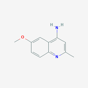 molecular formula C11H12N2O B010410 4-Amino-6-methoxy-2-methylquinoline CAS No. 104217-23-4