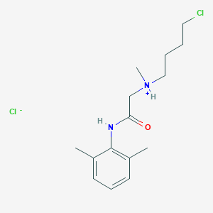 molecular formula C15H24Cl2N2O B104104 N-((4-Chlorobutyl)methylamino)-2',6'-acetoxylidide hydrochloride CAS No. 25027-85-4