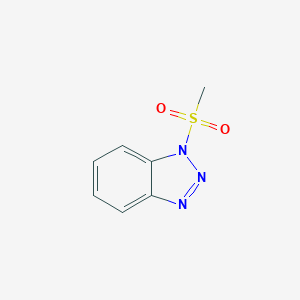 molecular formula C7H7N3O2S B104111 1-(Methylsulfonyl)-1H-benzotriazole CAS No. 37073-15-7