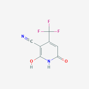 molecular formula C7H3F3N2O2 B104146 2,6-Dihydroxy-4-(trifluoromethyl)nicotinonitrile CAS No. 3335-46-4