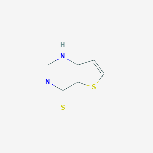 molecular formula C6H4N2S2 B104155 噻吩并[3,2-d]嘧啶-4-硫醇 CAS No. 16229-24-6
