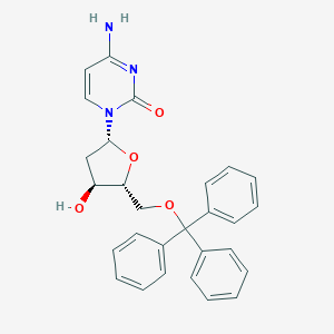 molecular formula C28H27N3O4 B104161 Cytidine, 2'-deoxy-5'-O-(triphenylmethyl)- CAS No. 18531-20-9