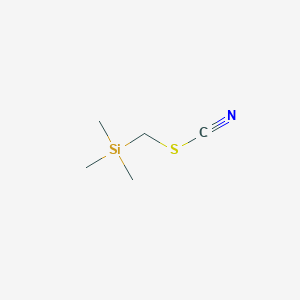 molecular formula C5H11NSSi B104162 Thiocyanic acid, (trimethylsilyl)methyl ester CAS No. 18293-51-1