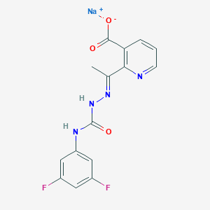 molecular formula C15H11F2N4NaO3 B010417 Diflufenzopyr-sodium CAS No. 109293-98-3