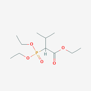 molecular formula C11H23O5P B104182 Ethyl 2-(diethoxyphosphoryl)-3-methylbutanoate CAS No. 35051-50-4