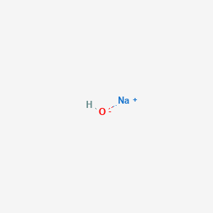 molecular formula NaOH<br>HNaO B104188 Sodium hydroxide CAS No. 1310-73-2