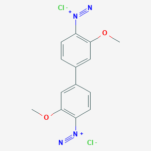 molecular formula C14H12ClN4O2+ B104199 Fast blue CAS No. 91-91-8