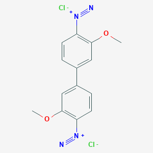 molecular formula C₁₄H₁₂Cl₂N₄O₂ B104199 Fast blue CAS No. 91-91-8