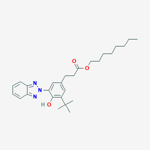 molecular formula C27H37N3O3 B104202 Octyl 3-(3-(2H-benzo[d][1,2,3]triazol-2-yl)-5-(tert-butyl)-4-hydroxyphenyl)propanoate CAS No. 84268-23-5