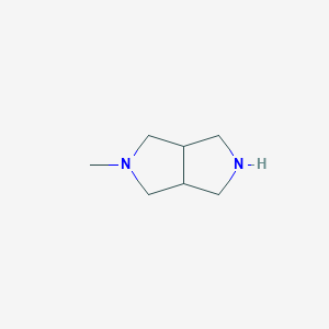 molecular formula C7H14N2 B104205 2-Methyloctahydropyrrolo[3,4-c]pyrrole CAS No. 86732-28-7