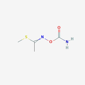 molecular formula C4H8N2O2S B104214 ACETALDEHYDE,METHYLTHIO-,O-(CARBAMOYL)OXIME CAS No. 16960-39-7