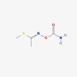 molecular formula C4H8N2O2S B104214 Ethanimidothioic acid, N-((aminocarbonyl)oxy)-, methyl ester CAS No. 16960-39-7