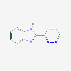 molecular formula C11H8N4 B104228 2-(3-Pyridazinyl)-1H-benzimidazole CAS No. 18107-01-2