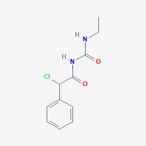 molecular formula C11H13ClN2O2 B104231 2-chloro-N-[(ethylamino)carbonyl]-2-phenylacetamide CAS No. 23420-63-5