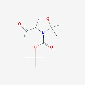 molecular formula C11H19NO4 B104233 tert-Butyl 4-formyl-2,2-dimethyloxazolidine-3-carboxylate CAS No. 127589-93-9