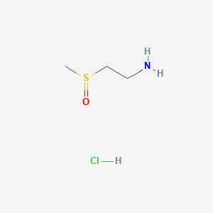 molecular formula C3H10ClNOS B104245 2-(Methylsulfinyl)ethanamine hydrochloride CAS No. 60501-55-5