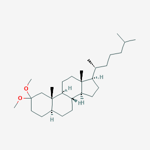 molecular formula C29H52O2 B104247 Cholestane, 2,2-dimethoxy-, (5alpha)- CAS No. 18003-84-4