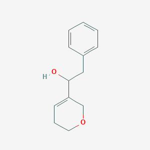 molecular formula C13H16O2 B104279 alpha-Benzyl-5,6-dihydro-2H-pyran-3-methanol CAS No. 16891-80-8