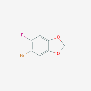 molecular formula C7H4BrFO2 B104280 5-Bromo-6-fluorobenzo[d][1,3]dioxole CAS No. 94670-75-4