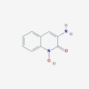 molecular formula C9H8N2O2 B104293 3-Amino-1-hydroxyquinolin-2-one CAS No. 16551-96-5