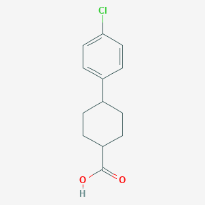 molecular formula C13H15ClO2 B104294 4-(4-Chlorophenyl)cyclohexanecarboxylic acid CAS No. 95233-37-7