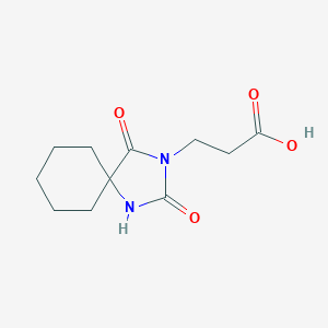 molecular formula C11H16N2O4 B104301 3-(2,4-dioxo-1,3-diazaspiro[4.5]decan-3-yl)propanoic Acid CAS No. 19282-94-1