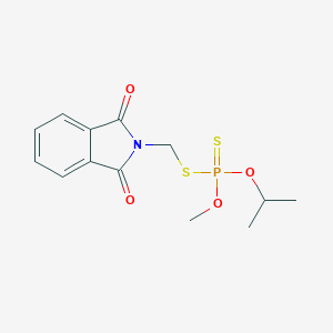 molecular formula C13H16NO4PS2 B104303 2-[[Methoxy(propan-2-yloxy)phosphinothioyl]sulfanylmethyl]isoindole-1,3-dione CAS No. 15863-65-7