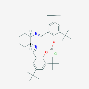 (4R,9R)-14,16,22,24-Tetratert-butyl-19-chloro-18,20-dioxa-3,10-diaza-19-aluminatetracyclo[19.4.0.04,9.012,17]pentacosa-1(21),2,10,12(17),13,15,22,24-octaene