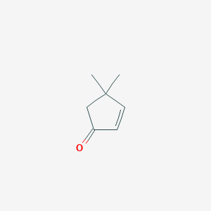 molecular formula C7H10O B010431 4,4-Dimethyl-2-cyclopenten-1-one CAS No. 22748-16-9