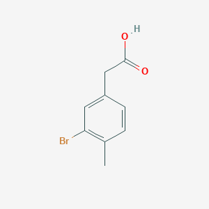 molecular formula C9H9BrO2 B104314 2-(3-溴-4-甲基苯基)乙酸 CAS No. 1201633-84-2