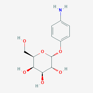 molecular formula C12H17NO6 B104319 4-Aminophenyl-alpha-D-glucopyranoside CAS No. 31302-52-0