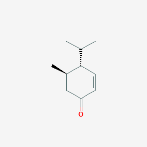 molecular formula C10H16O B010432 (4S,5R)-5-methyl-4-propan-2-ylcyclohex-2-en-1-one CAS No. 105497-90-3