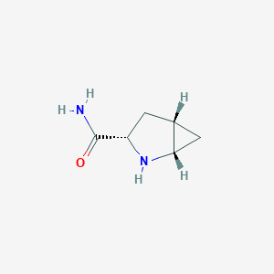 molecular formula C6H10N2O B104323 (1S,3S,5S)-2-Azabicyclo[3.1.0]hexane-3-carboxamide CAS No. 361440-68-8