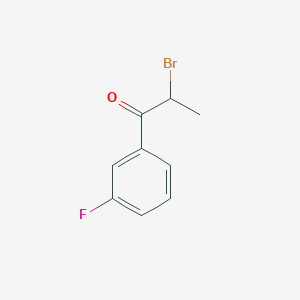 molecular formula C9H8BrFO B104328 2-Bromo-1-(3-fluorophenyl)propan-1-one CAS No. 92821-83-5